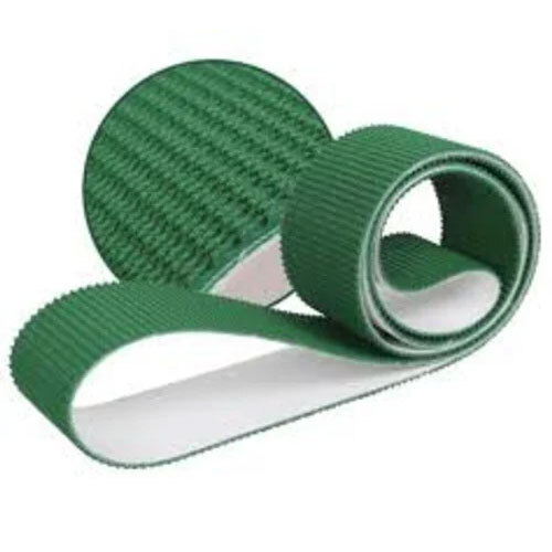PVC Rough Top Conveyor Belt - PVC Material, Width Over 1000 mm, Green Color | Industrial Use with 1-Year Warranty
