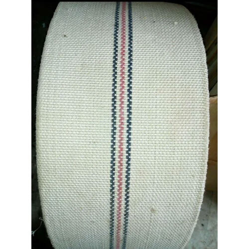 Industrial Cotton Canvas Conveyor Belt - Nylon Material, 200mm Width, Sleek Grey Color | Heat Resistant, Customized Size, 1-Year Warranty