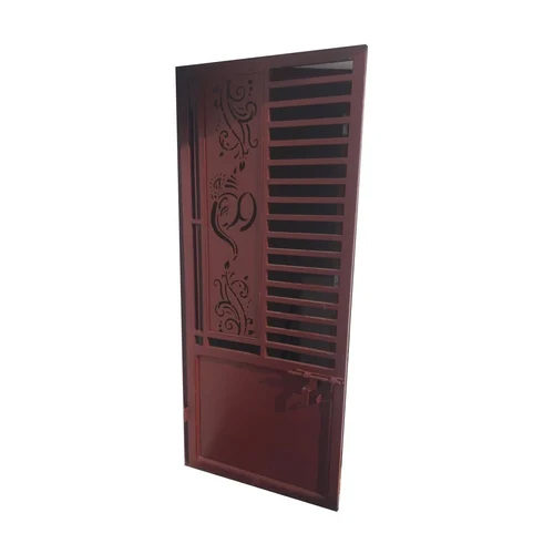 Brown Mild Steel Hinged Door
