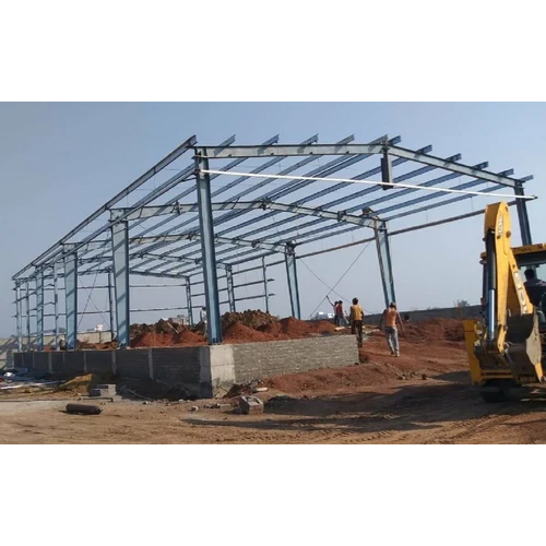 Mild Steel Pre Engineered Building Structure - Color: Gray