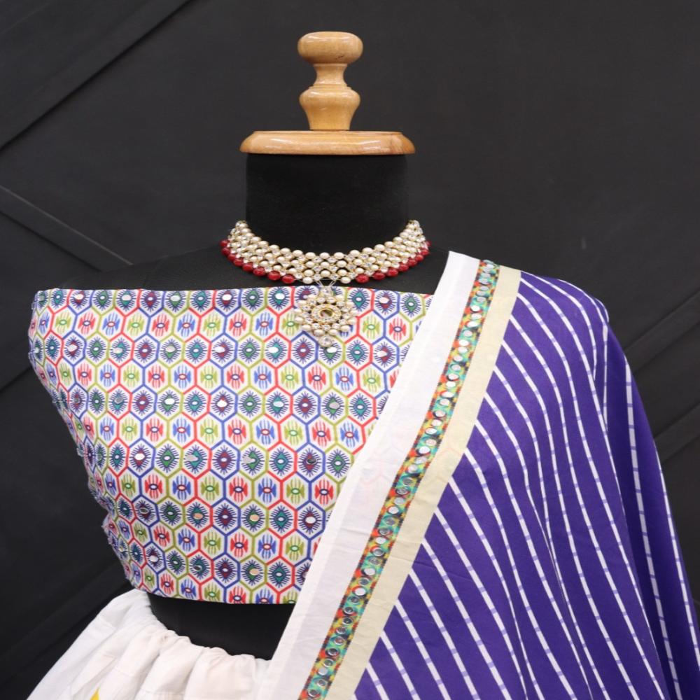 Digital Print Muslin Cotton Lehenga Choli