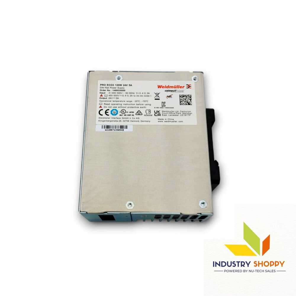 Weidmuller PRO ECO3 120W 24V 5A SMPS Power Supply
