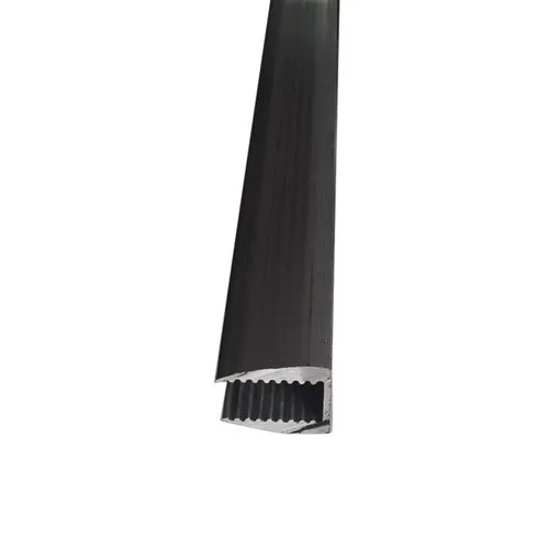 Fish Mouth Aluminium Profile - Color: Black