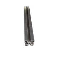 Aluminium Kitchen Door Profile - 1.5 Inch Thick, Polished Silver Square Design | Durable Aluminium Material With Warranty