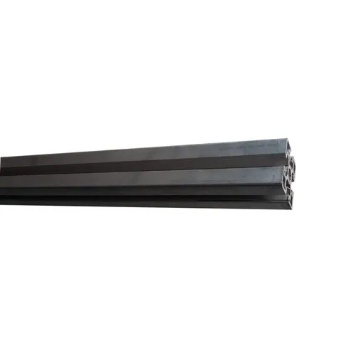 Aluminium Extrusion Section Angle - Color: Black