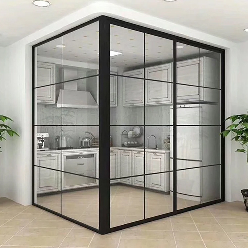 Commercial Aluminium Partitions - Color: Black