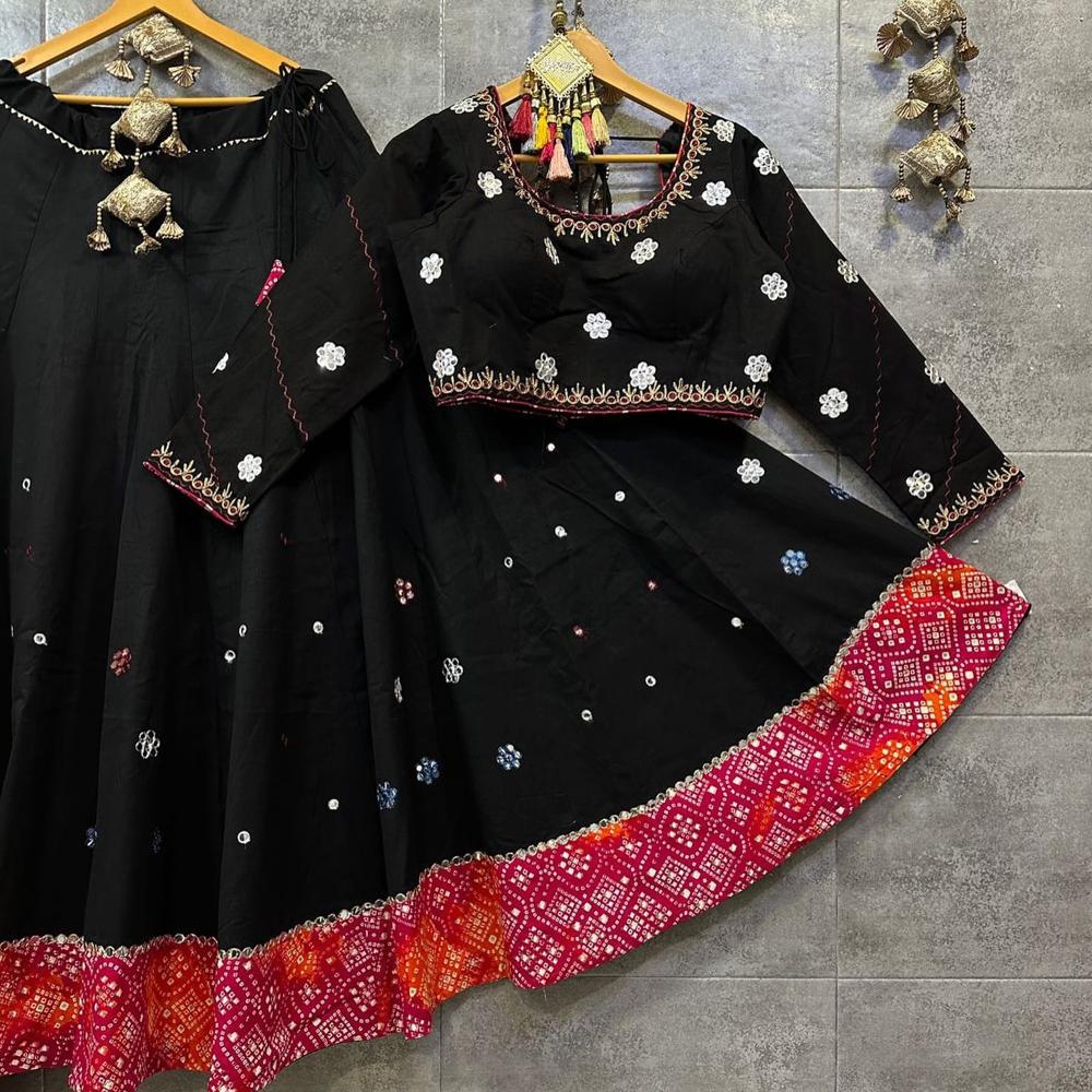 Digital Print Muslin Cotton Lehenga Choli