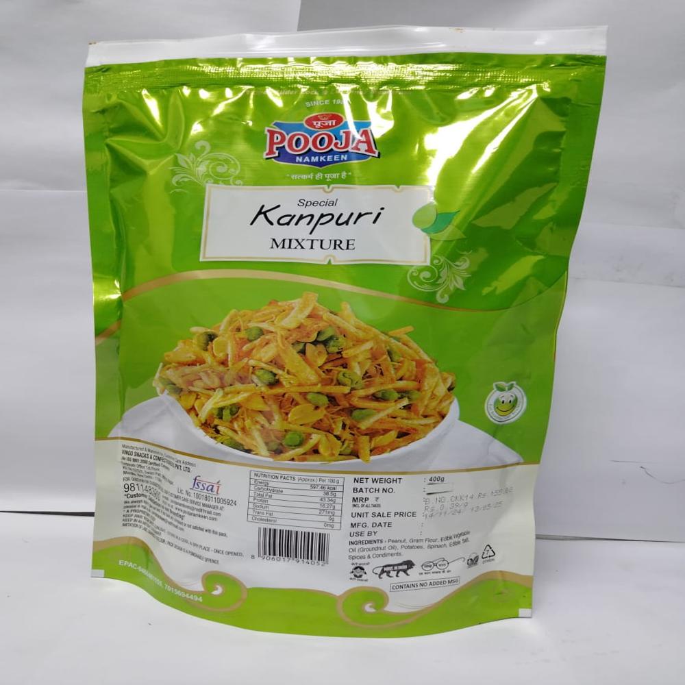 Pooja Namkeen - 1 Kilogram Spicy Kanpuri Mixture | Tasty Edible Snack Available In Regular And Small Sizes