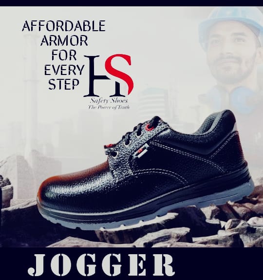 DOUBLE DENSITY PU/PU SOLE, LIGHT WEIGHT, FLEXIBLE, SHOCK ABSORBER, Safety shoes HS- Jogger