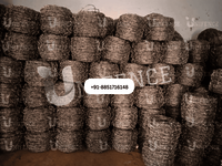 Galvanized Barbed Wire - 12x12, 13x13, 14x14 Swg | Silver Galvanized Iron, Versatile For Farming, Industrial, And Home Fencing