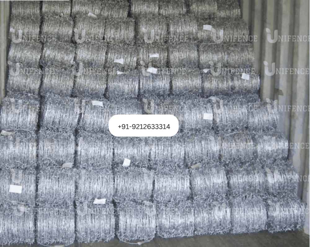 Mild Steel Galvanized Barbed Wire - 12x12 , 13x13 , 14x14 Swg | Silver Color, Customized Weight, Ideal For Farming And Security Fencing