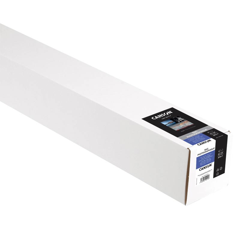 Canson Infinity Rag Photographique - 100% Cotton, 24" Inch, White | Museum Grade Fine Art Paper, Extra Smooth Surface, High Dmax