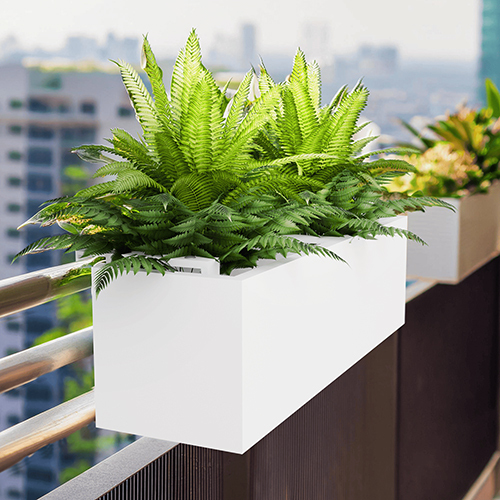 Fox-B - Rltr White Hanging Planter - Color: Various Available