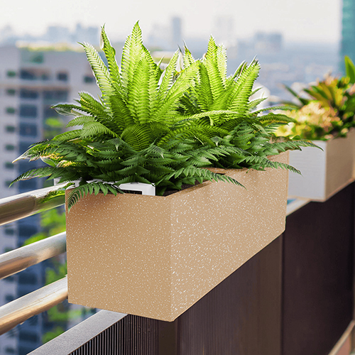 Fox-B - Rltr Beige Hanging Planter - Color: Various Available