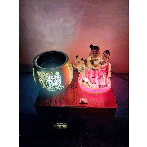 Gifting Electric Kapoor Dani - Plain Style, Multiple Sizes | Black Color, Polished Finish, Durable Design for Temple-Themed Decor