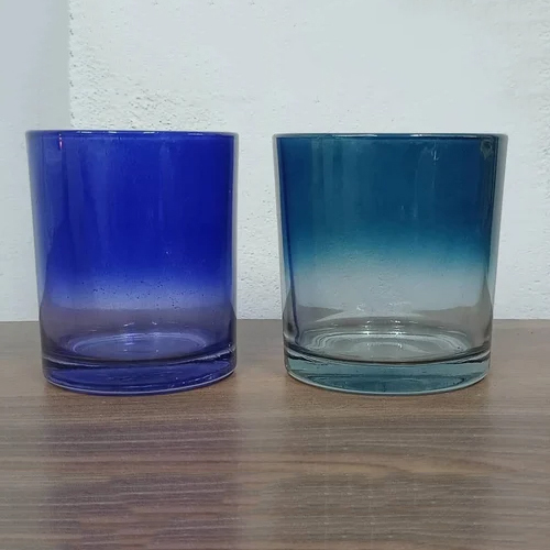 Glass Candle Holder - Glass Material, 4 Inch Size, Polished Finish | Plain Indian Design for Elegant Home Decoration