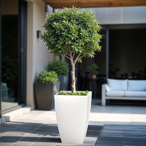 FOX B - TK White Garden Planter