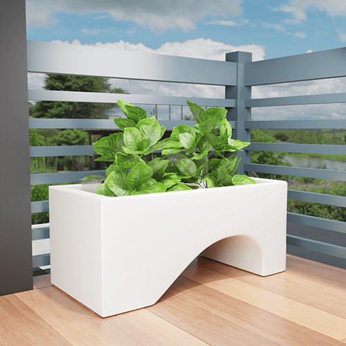 FOX B - UCTR White Garden Planter