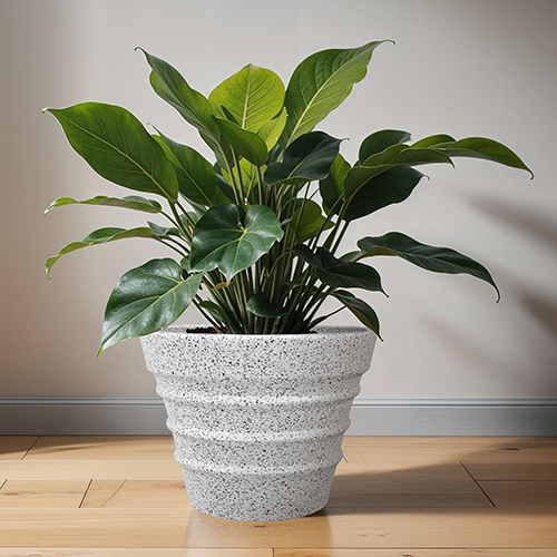 FOX B - BR Marble White Garden Planter