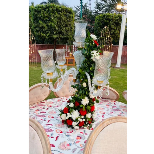 Table Top Glass Chandelier