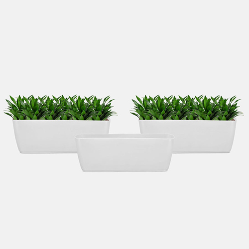 Shera - Cabi White Tray Planter - Color: Various Available