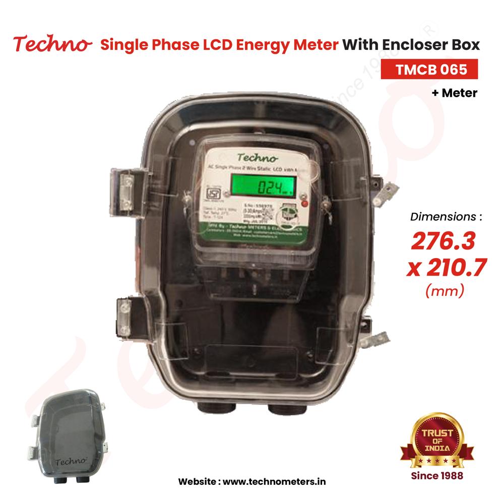 Stainless Steel & Pvc Single Phase Energy Meter Box