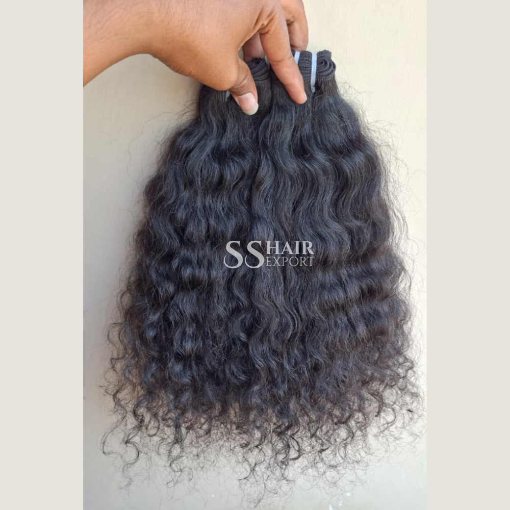 Curly Hair Bundles 3 Natural Black Color 12