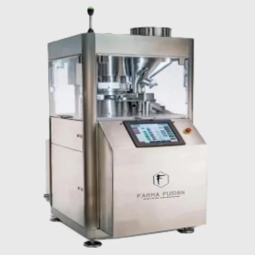 Single Sided Rotary Tablet Press - Stainless Steel, Silver Color, 220-440 Volt, Automatic Operation, 20000 Pcs/hr Production Capacity