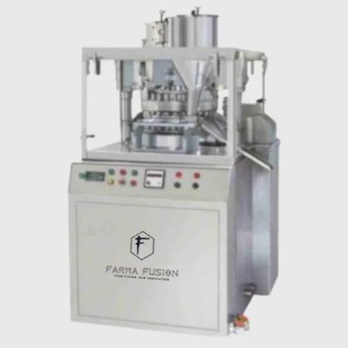 Double Sided Rotary Tablet Press - Stainless Steel, 10000 Pcs/hr Capacity | Automatic Control, 5 Watt Power, 2500 kg Weight