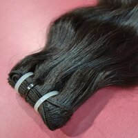 Natural Wavy Virgin hair extensions Double weft single Donor Raw Unprocessed human hair