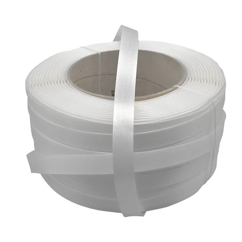 Embossed White Packing Strap Roll - Size: 7000 Meter