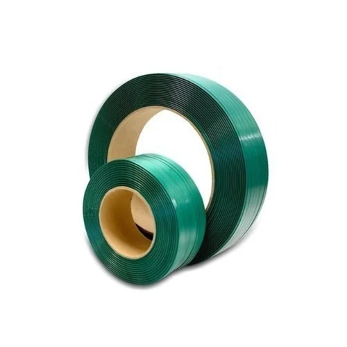 Industrial Packaging Pet Strap Roll - Color: Green