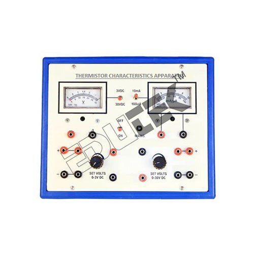 THERMISTOR CHARACTERISTICS APPARATUS WITH ALUMINUM PANEL & SQUARE METERS