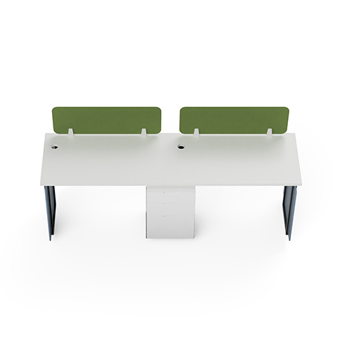 Modular Office Workstation 2 Seater Linear Sharing Bold Series Ek Design
