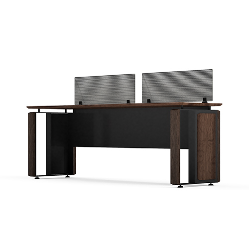 Modular Office Workstation 2 Seater Linear Sharing Fusion Series Ek Design - Material: Pre Laminated Board