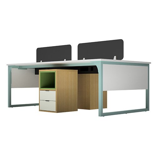 Modular Office Workstation 4 Seater Quad Sharing Prime Series Ek Design