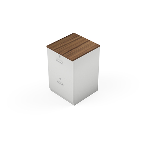 Modular Office Pedestal Storage 2 Drawer Open Storage Sprint Series Ek Design - Artwork: Handmade