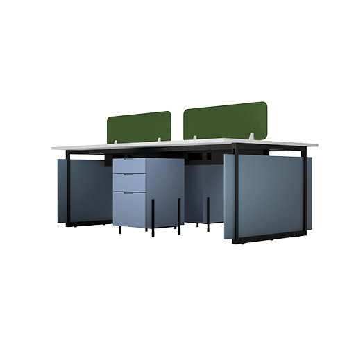 Modular Office Workstation 4 Seater Quad Sharing Bold Series Ek Design