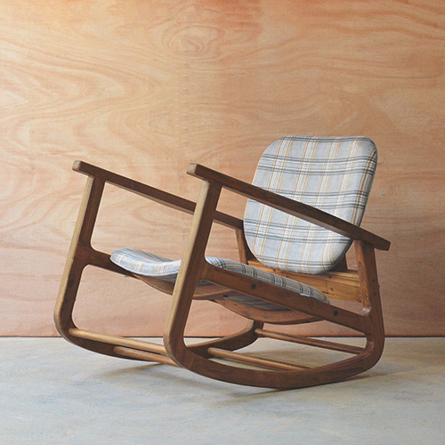 Solid Wood Rocking Chair Wooden Rocking Chair Teakwood Rocking Chair Residential Loose Furniture