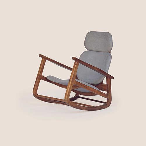 Solid Wood Rocking Chair Wooden Rocking Chair Teakwood Rocking Chair Residential Loose Furniture