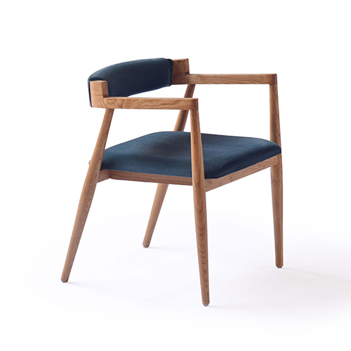 Urbane Solid Wood Dining Chair with Cushioned Upholstry