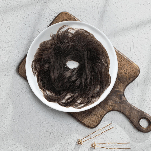 Black Messy Bun Scrunchie