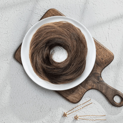 Medium Brown Messy Bun Scrunchie