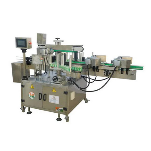 Round Bottle Front And Back Labeling Machine for Liqour Bottles