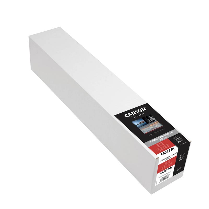 Canson Infinity Museum Procanvas 385gsm - Water Resistant, Oba Free, 100% Pure Cotton Base, Microporous Coating For Fine Art Reproductions