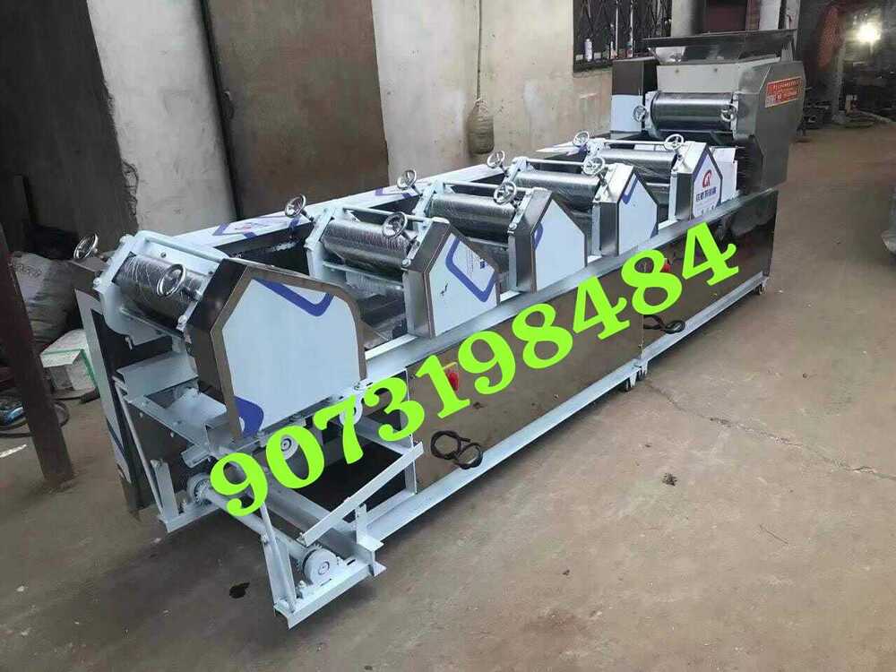 Noodles Making Machines - Stainless Steel, 200 Kg/hr Capacity, 2kw Power | Manual Control, High Efficiency, Industrial Use, Free Stand