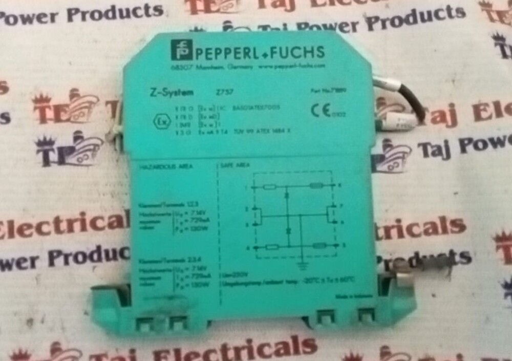 PEPPERL+FUCHS Z757 Zener Barrier Signal conditioning module