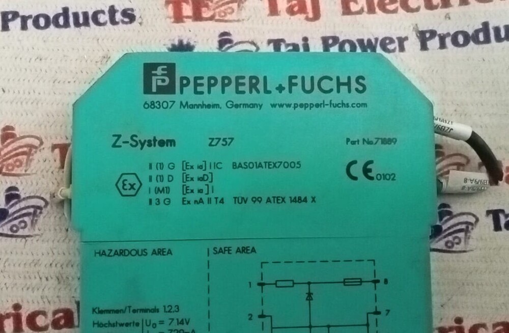 PEPPERL+FUCHS Z757 Zener Barrier Signal conditioning module