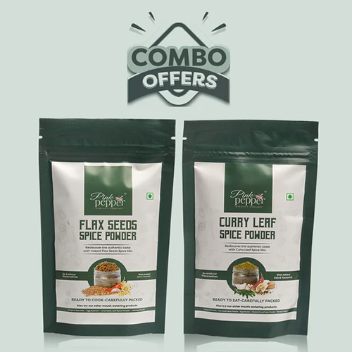 Flax Seeds Spice And Curry Leaf Spice Powder Combo Set - Feature: High Quality