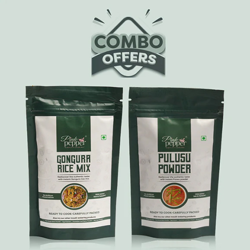 Gongura Rice Mix And Pulusu Powder Combo Set - Feature: High Quality